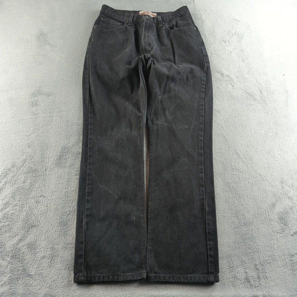 Levis Signature Jeans Mens 34 (Fits 30x32) Black Faded Regular Grunge Hip Hop